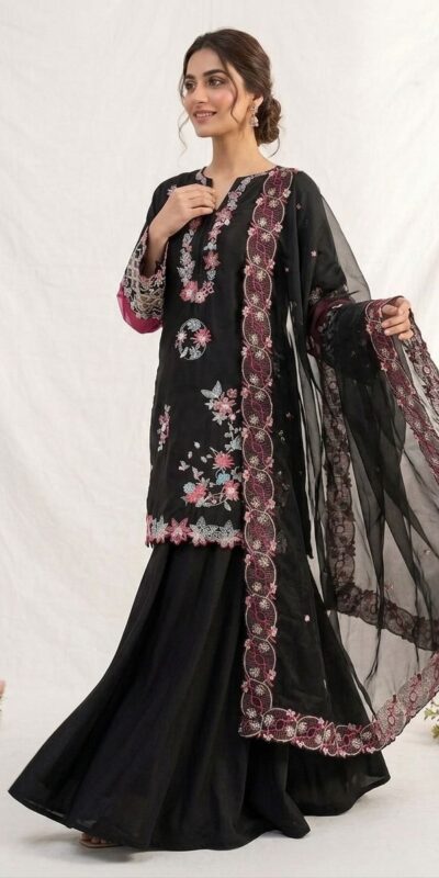 LG 2116 Black Crape Silk with Embroidery Work Salwar Suit . Introductory Price ₹2149. Delivery 4-6 Working Days. Shop now. | Jump Suits, Salwar suit, Casual Suits, Creative suits, Designer Suits, Palazzo Suits, Party Wear Suits, Patiala Suits, Straight Suits