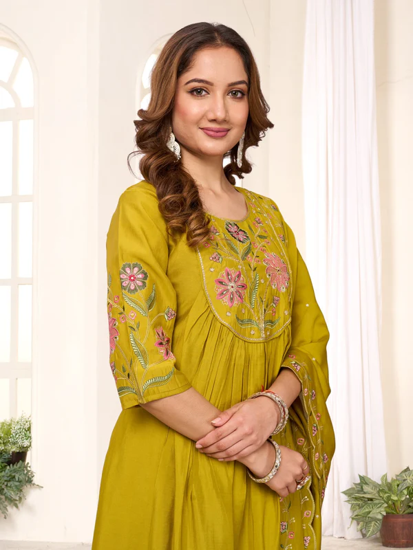 DIVA 136 Mustered in Viscose Roman Silk Embroidery Work & Hand Work Salwar Suit . Best Price ₹2099. Delivery 4-6 Working Days. Shop now. | Jump Suits, Salwar suit, Casual Suits, Creative suits, Designer Suits, Palazzo Suits, Party Wear Suits, Patiala Suits, Straight Suits