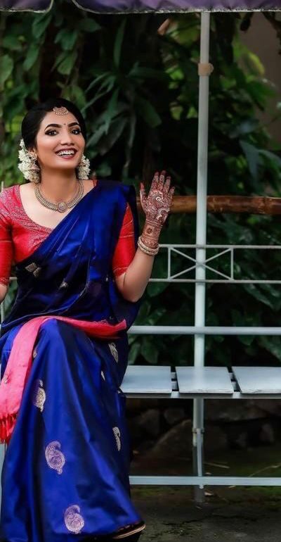 KP 2053 Blue in Soft Lichi Silk Jacquard Work Designer Work Saree . Exclusive Offer ₹1249. Delivery 4-6 Working Days. Shop now. | Sarees, Bollywood Sarees, Creative Sarees, Designer Sarees, Embroidered Sarees, Ethnic Saree, Modern Digital sarees, Party Wear Sarees
