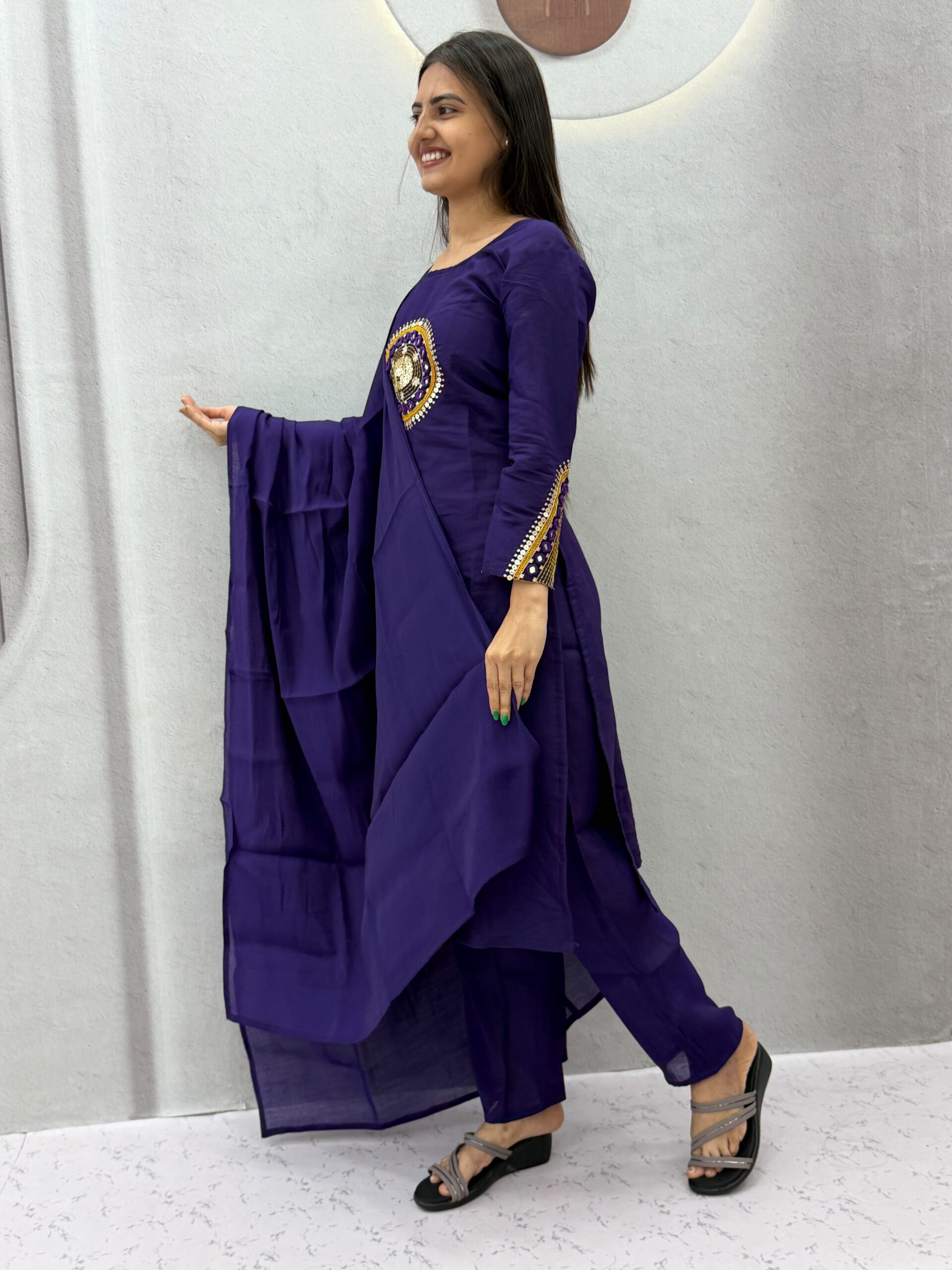 PC 598 Purple Roman Silk Salwar Suit with Sequins Work & Embroidery Work. Available at ₹2099 only. Delivery 4-6 Working Days. Shop now. | Jump Suits, Salwar suit, Casual Suits, Creative suits, Designer Suits, Palazzo Suits, Party Wear Suits, Patiala Suits, Straight Suits