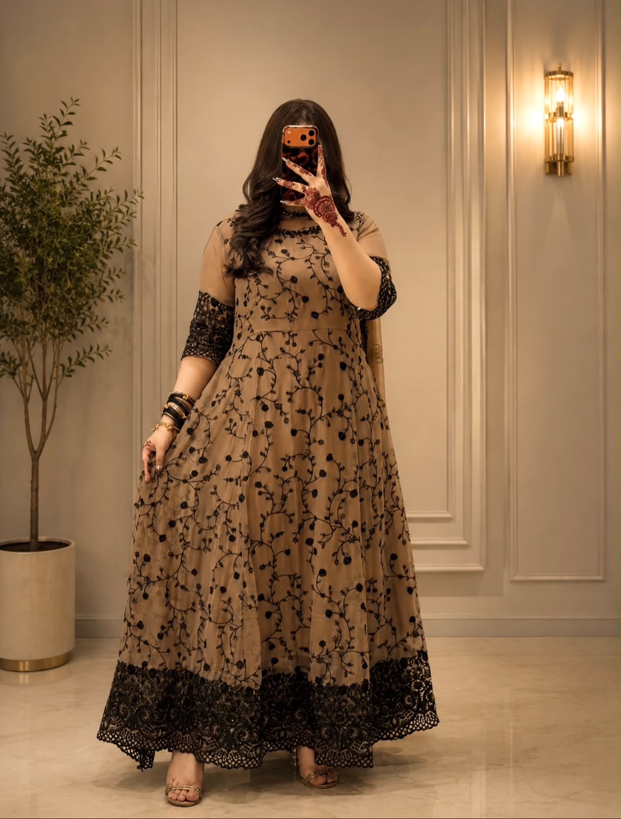 WW 1277 Cream Fox Perfect for Wedding, Party, Durga Puja, Diwali, Anniversary Georgette Gown. Now at just ₹2399. Delivery 4-6 Working Days. Shop now. | Gowns, Bollywood Gowns, Creative Gowns, Designer Gowns, Embroidered Gowns, Party Wear Gowns