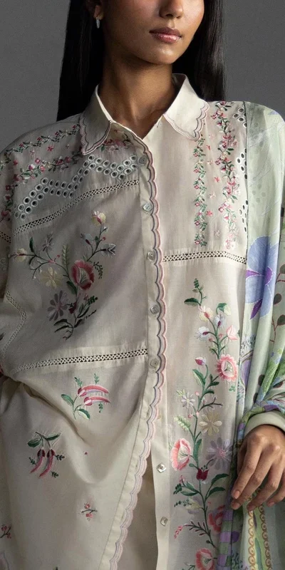 FC 1228 Cream Cambric Cotton Salwar Suit with Digital Print & Embroidery Work. Festive Deal ₹2499. Delivery 4-6 Working Days. Shop now. | Jump Suits, Salwar suit, Casual Suits, Creative suits, Designer Suits, Palazzo Suits, Party Wear Suits, Patiala Suits, Straight Suits