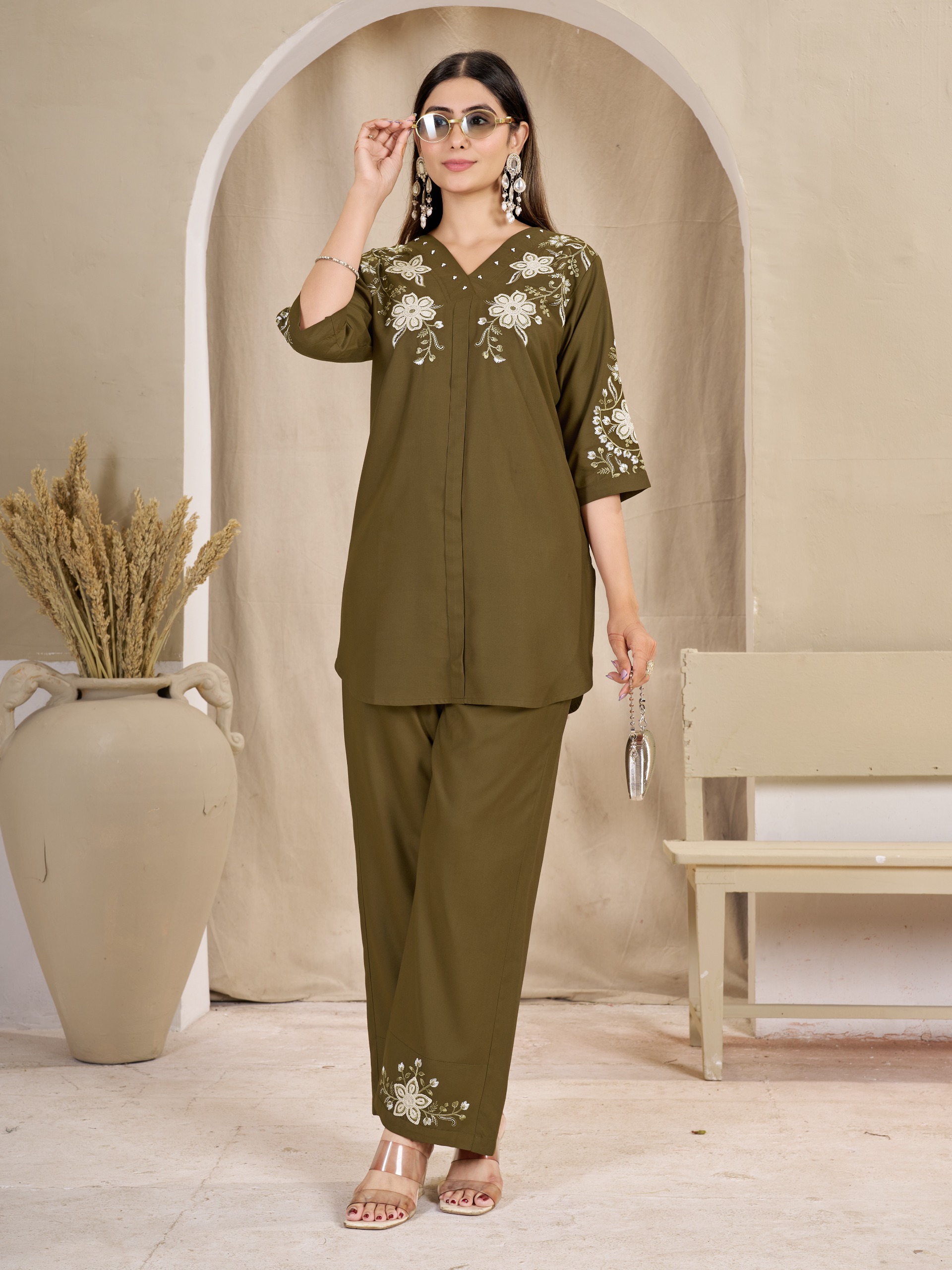 DIVA 169 Brown Colour Rayon Cotton Kurti with Embroidery Work. Introductory Price ₹1999. Delivery 4-6 Working Days. Shop now. | Kurti, Bollywood Kurti, Creative Kurtis, Designer Kurti, Party Wear Kurti, Selfie Kurti