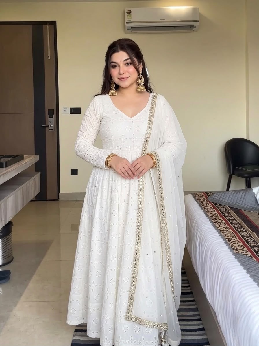 NSR 919 White Cotton Silk Digital Print & Embroidery Work Salwar Suit . Festive Deal ₹2399. Delivery 4-6 Working Days. Shop now. | Jump Suits, Salwar suit, Casual Suits, Creative suits, Designer Suits, Palazzo Suits, Party Wear Suits, Patiala Suits, Straight Suits