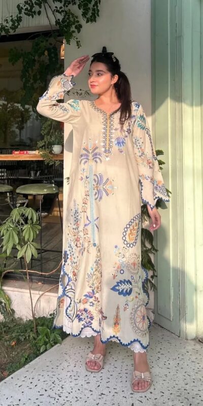 LG 2143 White Star Silk Salwar Suit with Embroidery Work & Sequins Work. Festive Deal ₹2399. Delivery 4-6 Working Days. Shop now. | Jump Suits, Salwar suit, Casual Suits, Creative suits, Designer Suits, Palazzo Suits, Party Wear Suits, Patiala Suits, Straight Suits