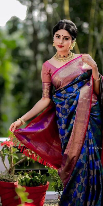 KPR 113 Royal Blue Soft Lichi Silk Saree with Lace Work & Lace Border. Introductory Price ₹1649. Delivery 4-6 Working Days. Shop now. | Sarees, Bollywood Sarees, Creative Sarees, Designer Sarees, Embroidered Sarees, Ethnic Saree, Modern Digital sarees, Party Wear Sarees