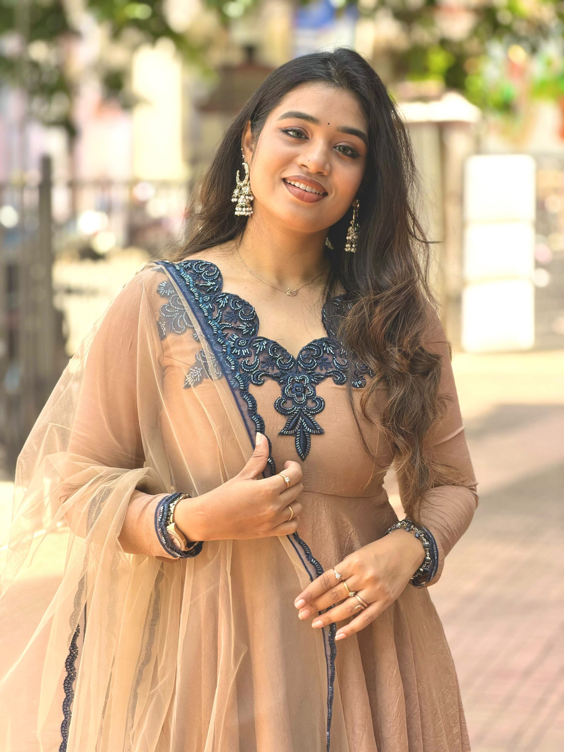 JF 058 Chiku Doremon Crush Gown with Lace Work & Mirror Work. Exclusive Offer ₹2399. Delivery 4-6 Working Days. Shop now. | Gowns, Bollywood Gowns, Creative Gowns, Designer Gowns, Embroidered Gowns, Party Wear Gowns