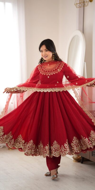 SR 1723 Maroon Doremon Crush Gown with Lace Work & Mirror Work. Exclusive Offer ₹2449. Delivery 4-6 Working Days. Shop now. | Gowns, Bollywood Gowns, Creative Gowns, Designer Gowns, Embroidered Gowns, Party Wear Gowns