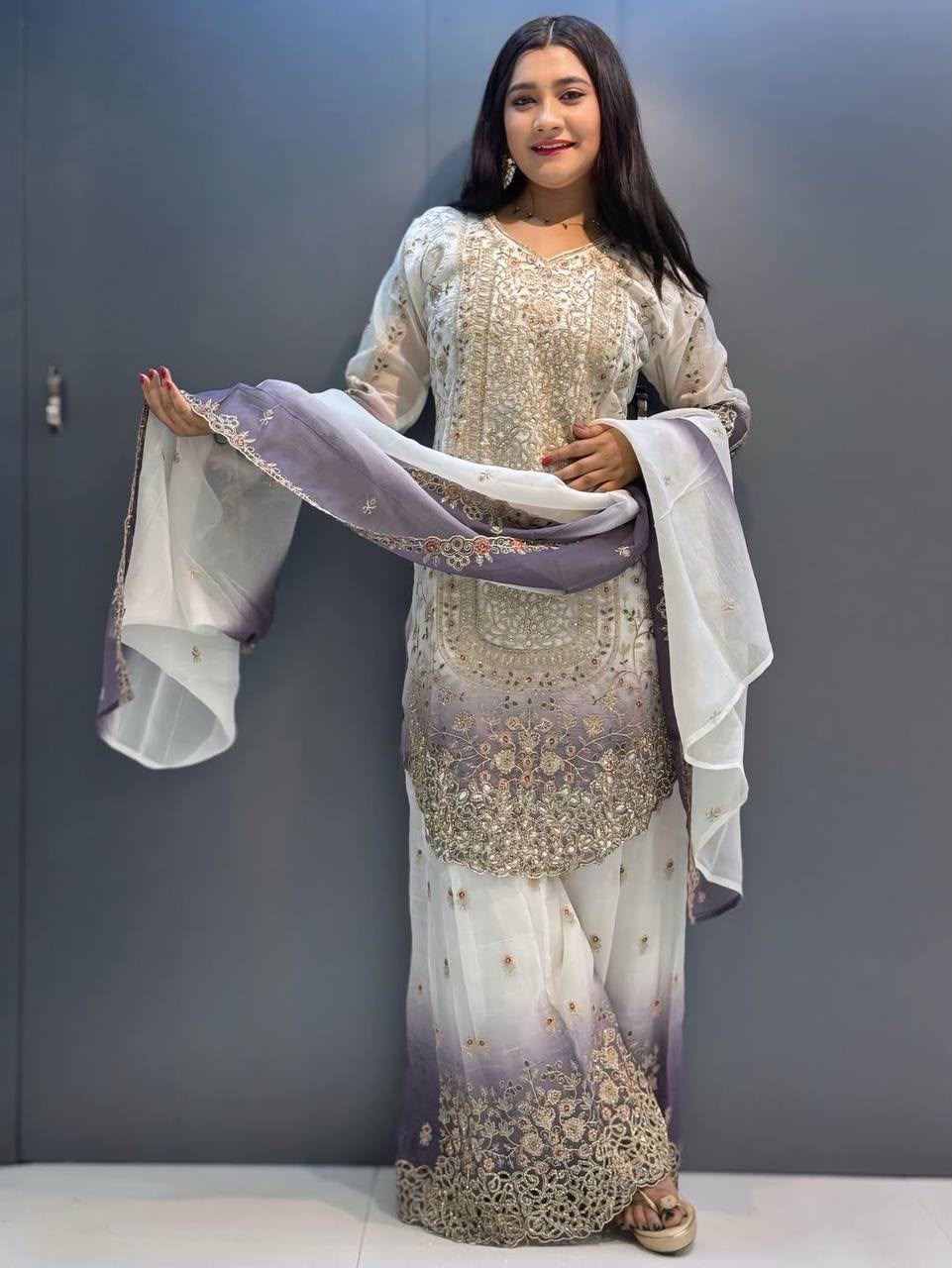 KF 1722 Lavender in Star Georgette Embroidery Work Salwar Suit . Introductory Price ₹2349. Delivery 4-6 Working Days. Shop now. | Jump Suits, Salwar suit, Casual Suits, Creative suits, Designer Suits, Palazzo Suits, Party Wear Suits, Patiala Suits, Straight Suits