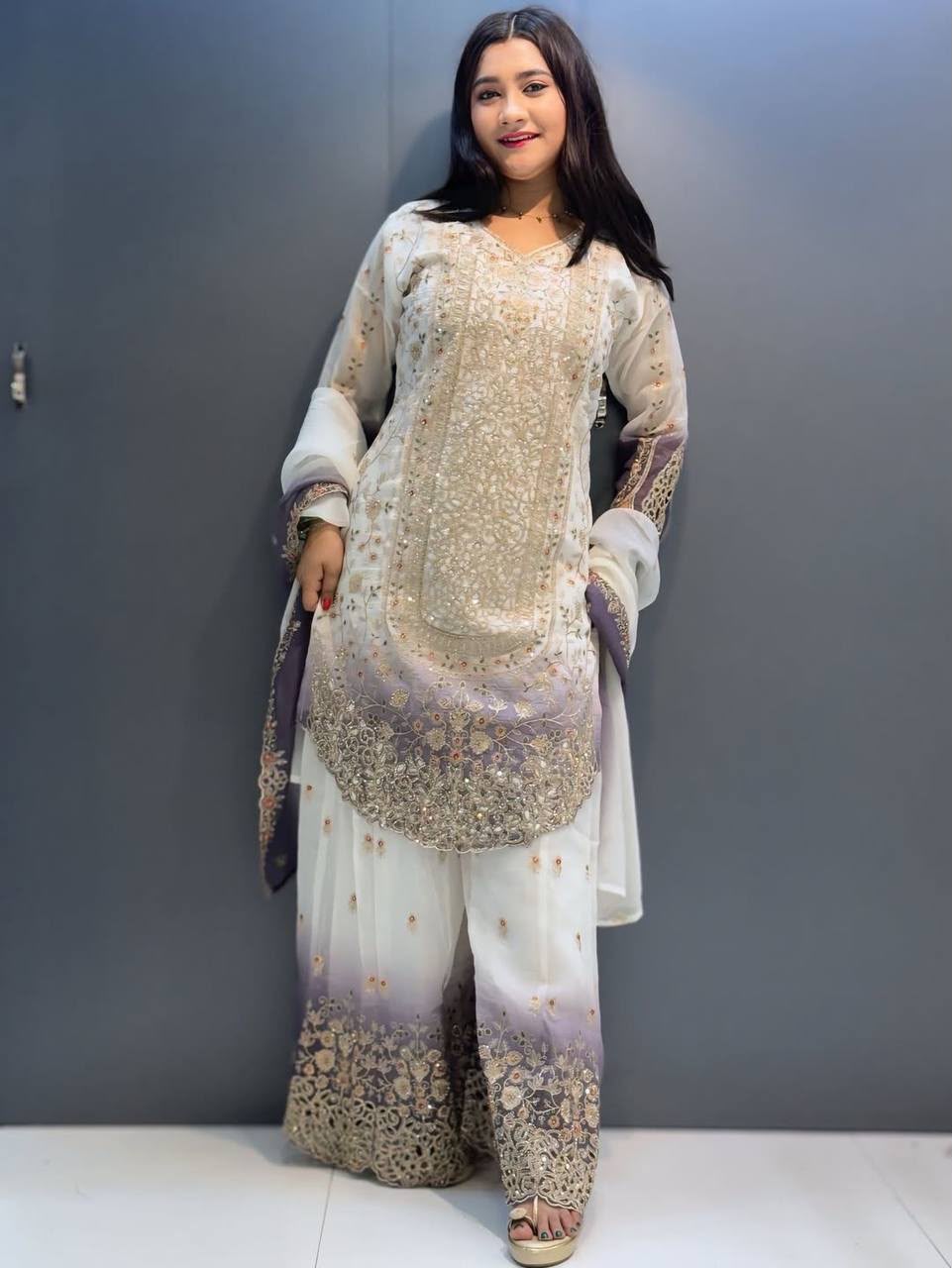 KF 1722 Lavender in Star Georgette Embroidery Work Salwar Suit . Introductory Price ₹2349. Delivery 4-6 Working Days. Shop now. | Jump Suits, Salwar suit, Casual Suits, Creative suits, Designer Suits, Palazzo Suits, Party Wear Suits, Patiala Suits, Straight Suits