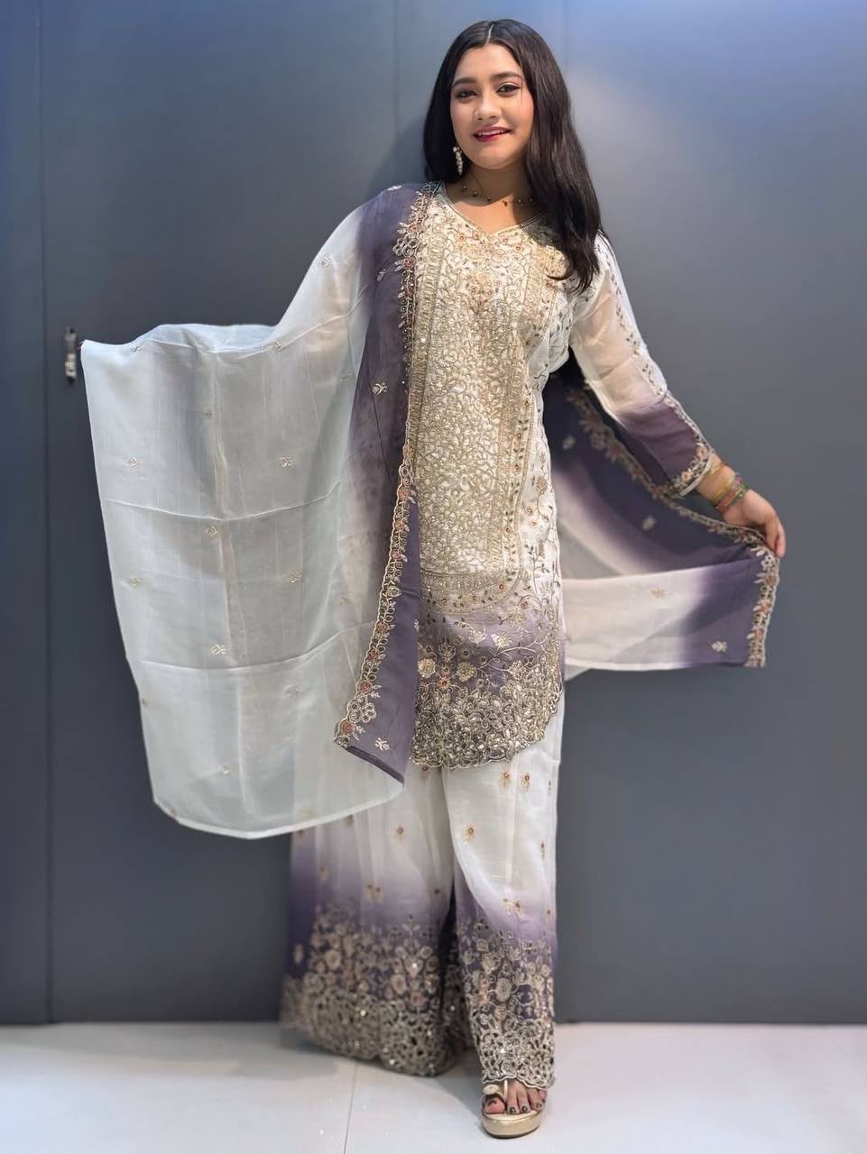 KF 1722 Lavender in Star Georgette Embroidery Work Salwar Suit . Introductory Price ₹2349. Delivery 4-6 Working Days. Shop now. | Jump Suits, Salwar suit, Casual Suits, Creative suits, Designer Suits, Palazzo Suits, Party Wear Suits, Patiala Suits, Straight Suits