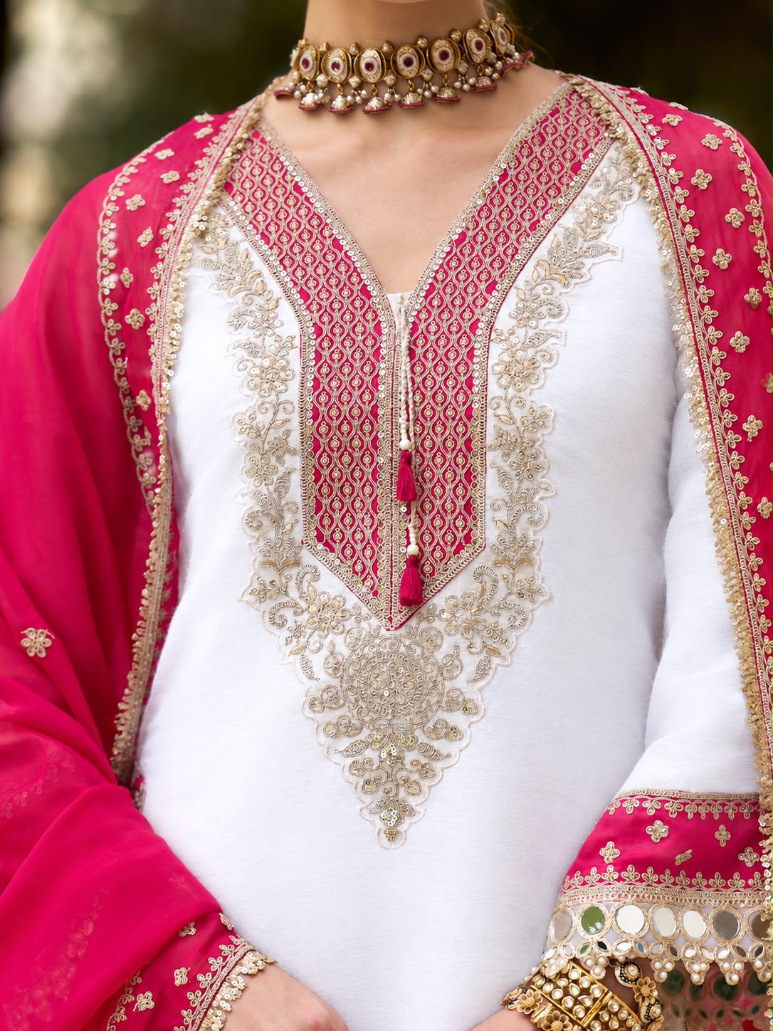 ZSR 3190 White Color Chinon Silk Embroidery Work Salwar Suit . Get it for ₹2349. Delivery 4-6 Working Days. Online Shop now. | Jump Suits, Salwar suit, Casual Suits, Creative suits, Designer Suits, Palazzo Suits, Party Wear Suits, Patiala Suits, Straight Suits