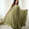 JF 056 Sage Green Faux Georgette Salwar Suit with Mirror Work & Embroidery Work. Get it for ₹2349. Delivery 4-6 Working Days. Shop now. | Jump Suits, Salwar suit, Casual Suits, Creative suits, Designer Suits, Palazzo Suits, Party Wear Suits, Patiala Suits, Straight Suits