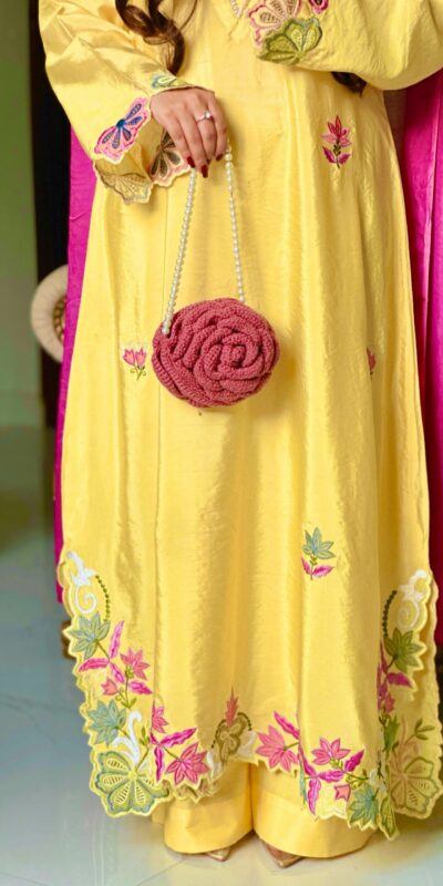 MF 544 Yellow Ho Silk Salwar Suit with Sequins Work & Embroidery Work. Grab it for ₹2349. Delivery 4-6 Working Days. Shop now. | Jump Suits, Salwar suit, Casual Suits, Creative suits, Designer Suits, Palazzo Suits, Party Wear Suits, Patiala Suits, Straight Suits