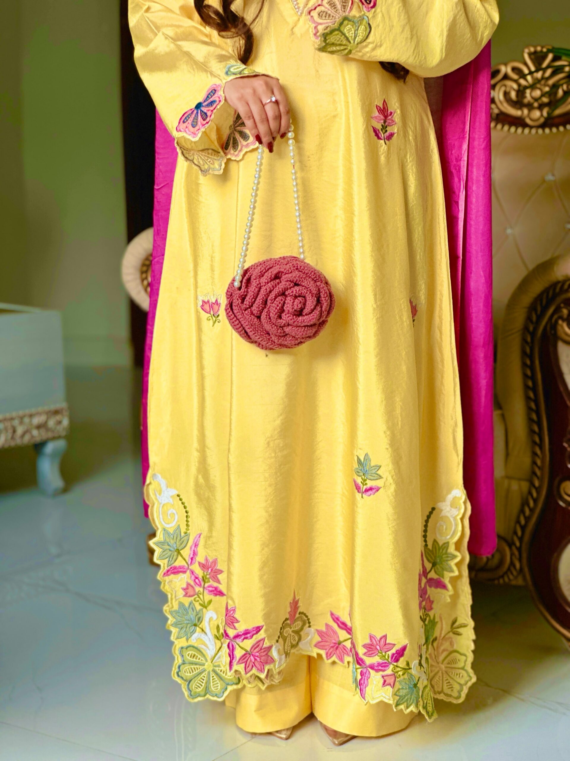 MF 544 Yellow Ho Silk Salwar Suit with Sequins Work & Embroidery Work. Grab it for ₹2349. Delivery 4-6 Working Days. Shop now. | Jump Suits, Salwar suit, Casual Suits, Creative suits, Designer Suits, Palazzo Suits, Party Wear Suits, Patiala Suits, Straight Suits