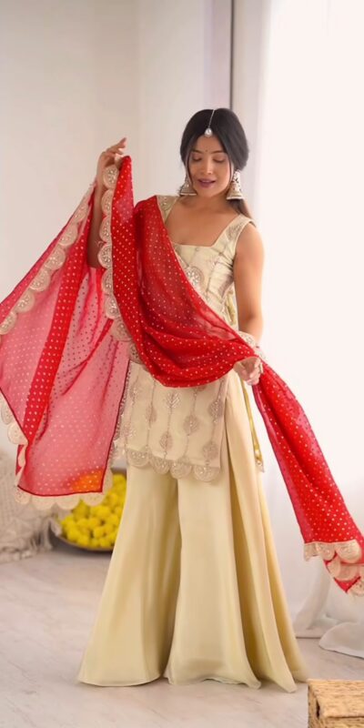 ND 5042 Off White in Color Natural Crepe Embroidery Work Salwar Suit . Affordable Price ₹2249. Delivery 4-6 Working Days. Shop now. | Jump Suits, Salwar suit, Casual Suits, Creative suits, Designer Suits, Palazzo Suits, Party Wear Suits, Patiala Suits, Straight Suits