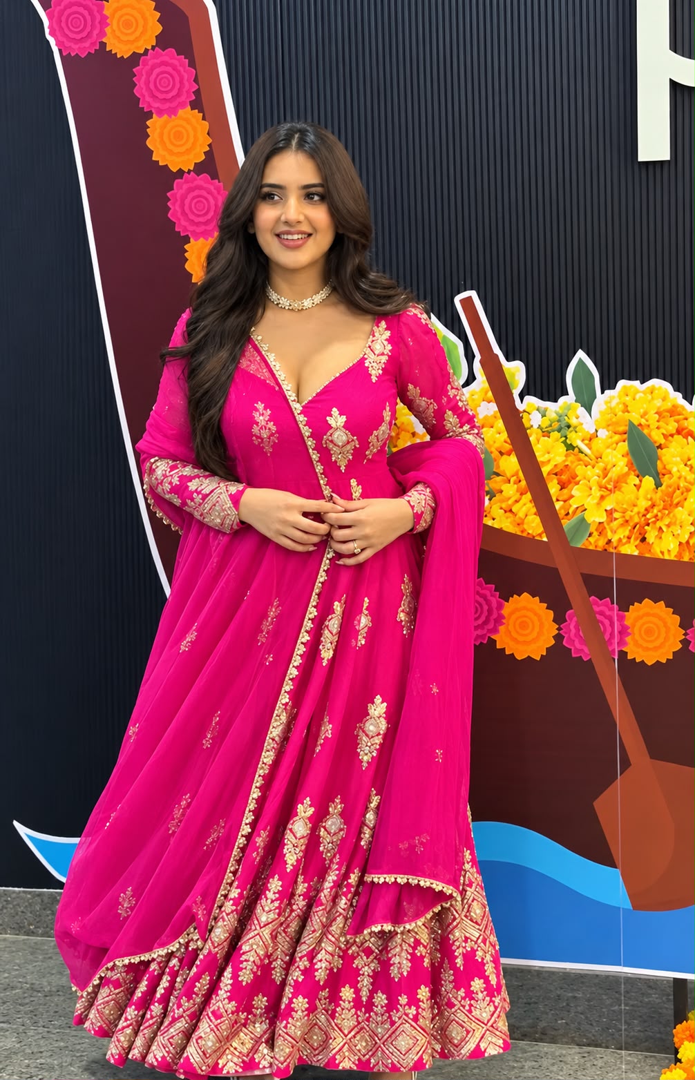 SSR 552 Pink Faux Georgette Gown with Sequins Work & Embroidery Work. Affordable Price ₹2399. Delivery 4-6 Working Days. Shop now. | Gowns, Bollywood Gowns, Creative Gowns, Designer Gowns, Embroidered Gowns, Party Wear Gowns