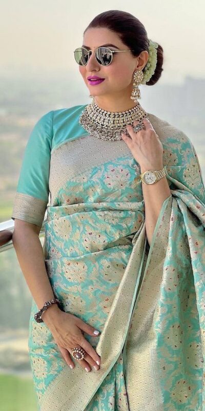KPR 242 Sea Green Soft Lichi Silk Saree with Lace Work & Lace Border. Introductory Price ₹1649. Delivery 4-6 Working Days. Shop now. | Sarees, Bollywood Sarees, Creative Sarees, Designer Sarees, Embroidered Sarees, Ethnic Saree, Modern Digital sarees, Party Wear Sarees