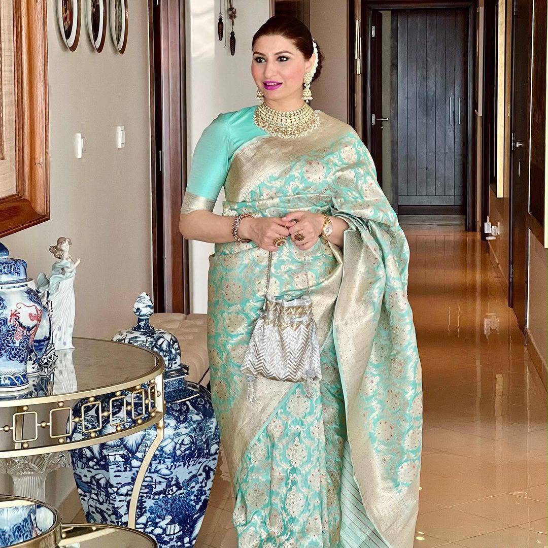 KPR 242 Sea Green Soft Lichi Silk Saree with Lace Work & Lace Border. Introductory Price ₹1649. Delivery 4-6 Working Days. Shop now. | Sarees, Bollywood Sarees, Creative Sarees, Designer Sarees, Embroidered Sarees, Ethnic Saree, Modern Digital sarees, Party Wear Sarees
