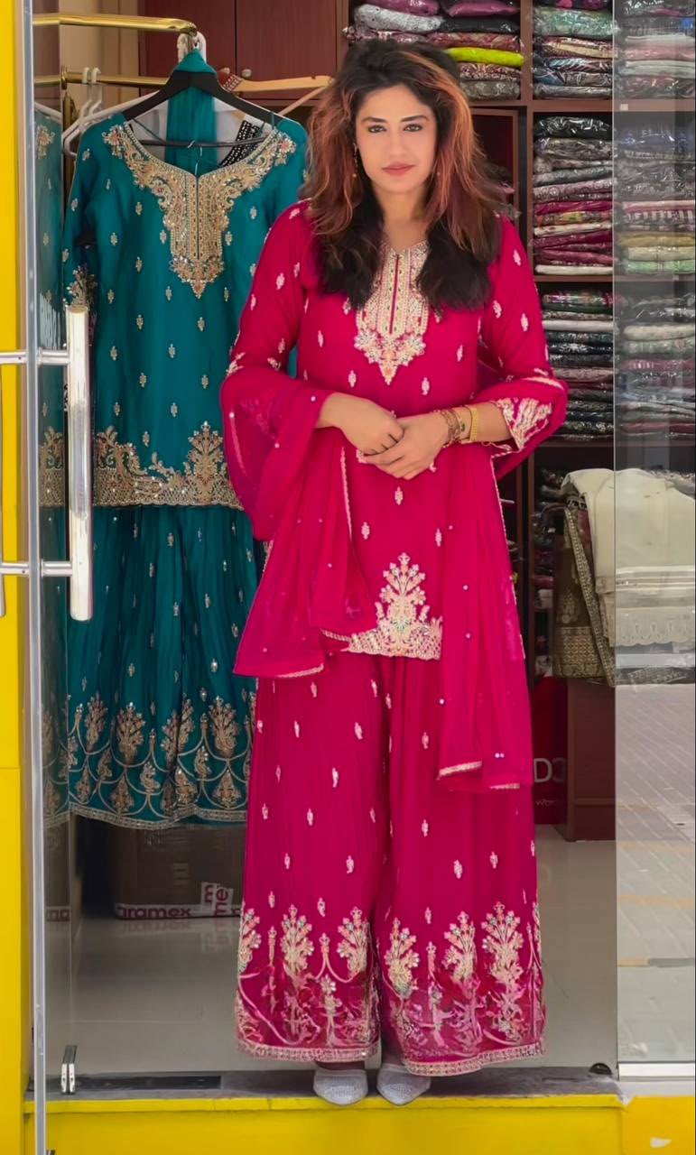 MD 3046 Red Color Chinon Silk Salwar Suit with Embroidery Work. Online Get it for ₹2319. Delivery 4-6 Working Days. Shop now. | Jump Suits, Salwar suit, Casual Suits, Creative suits, Designer Suits, Palazzo Suits, Party Wear Suits, Patiala Suits, Straight Suits