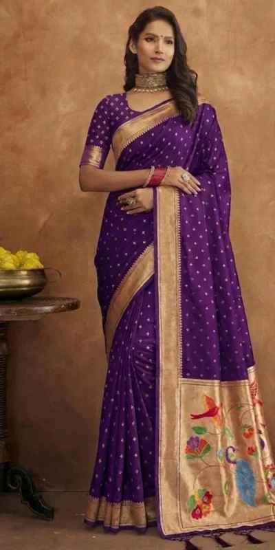 MB 239 Purple Color Organza Silk Saree with Moti Work & Zari Work. Grab it for ₹2299. Delivery 4-6 Working Days. Shop now. | Sarees, Bollywood Sarees, Creative Sarees, Designer Sarees, Embroidered Sarees, Ethnic Saree, Modern Digital sarees, Party Wear Sarees
