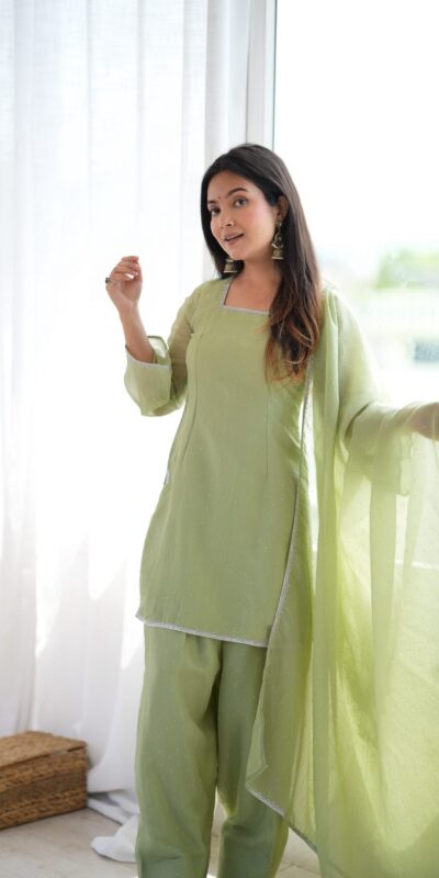 KB 297 Pista Crunchy Silk Salwar Suit with Embroidery Work. Wedding, Party, Festive, Events Best Price ₹2029. Delivery 4-6 Working Days. Shop now. | Jump Suits, Salwar suit, Casual Suits, Creative suits, Designer Suits, Palazzo Suits, Party Wear Suits, Patiala Suits, Straight Suits