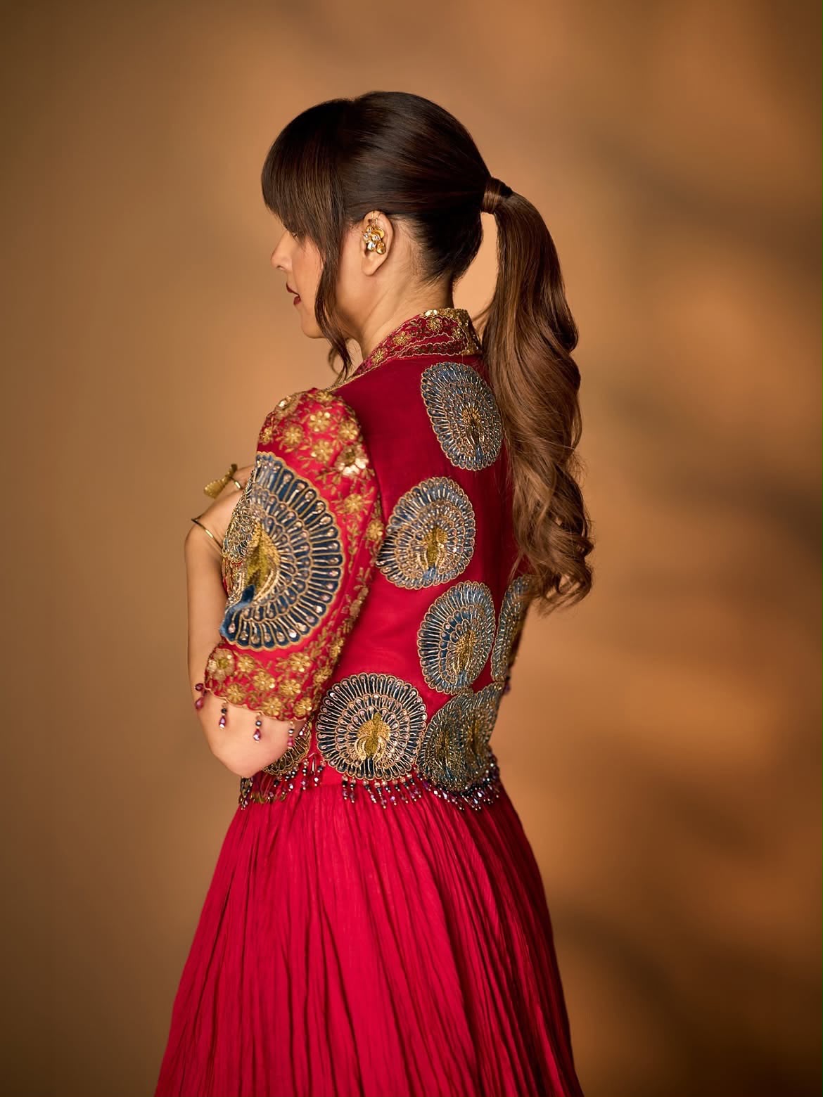 BB 100 Red Rangoli Crush Silk Lehenga Choli with Sequins Work & Embroidery Work. Affordable Price ₹2999. Delivery 4-6 Working Days. Shop now. | Lehenga, Bollywood Lehenga, Creative Lehenga, Designer Lehenga, Embroidered Lehenga, Party Wear Lehenga