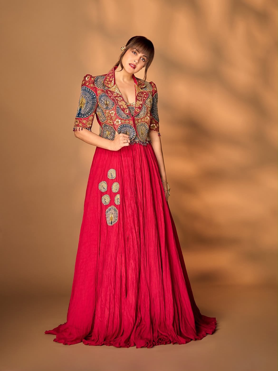 BB 100 Red Rangoli Crush Silk Lehenga Choli with Sequins Work & Embroidery Work. Affordable Price ₹2999. Delivery 4-6 Working Days. Shop now. | Lehenga, Bollywood Lehenga, Creative Lehenga, Designer Lehenga, Embroidered Lehenga, Party Wear Lehenga
