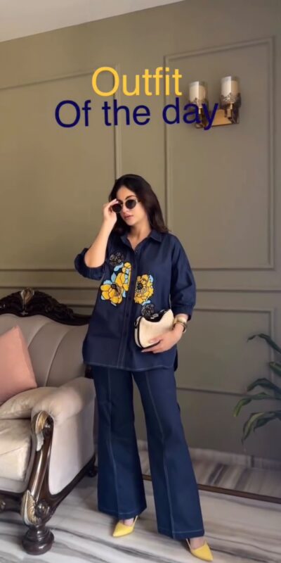 BE 512 Blue in Cotton Denim Embroidery Work & Sequins Work Kurti . Grab it for ₹1999. Delivery 4-6 Working Days. Shop now. | Kurti, Bollywood Kurti, Creative Kurtis, Designer Kurti, Party Wear Kurti, Selfie Kurti