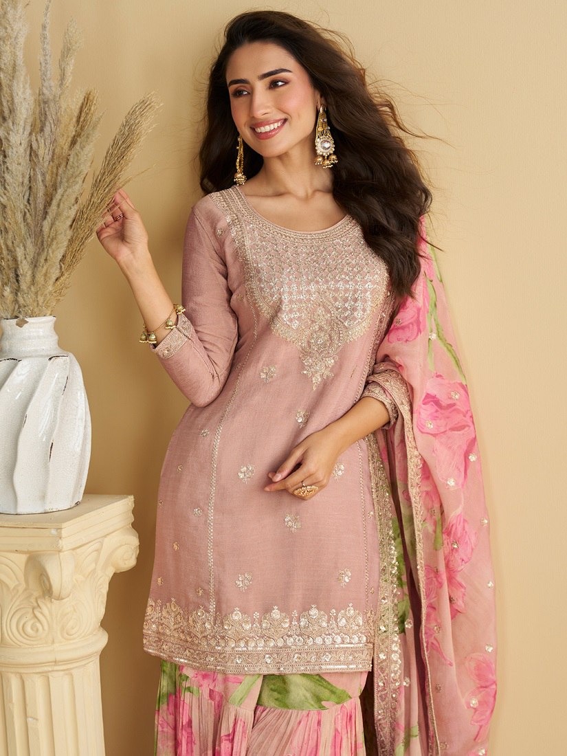 FC 10071 Pink Chinon Silk Salwar Suit with Embroidery Work & Sequins Work. Get it for ₹3049. Delivery 4-6 Working Days. Shop now. | Jump Suits, Salwar suit, Casual Suits, Creative suits, Designer Suits, Palazzo Suits, Party Wear Suits, Patiala Suits, Straight Suits