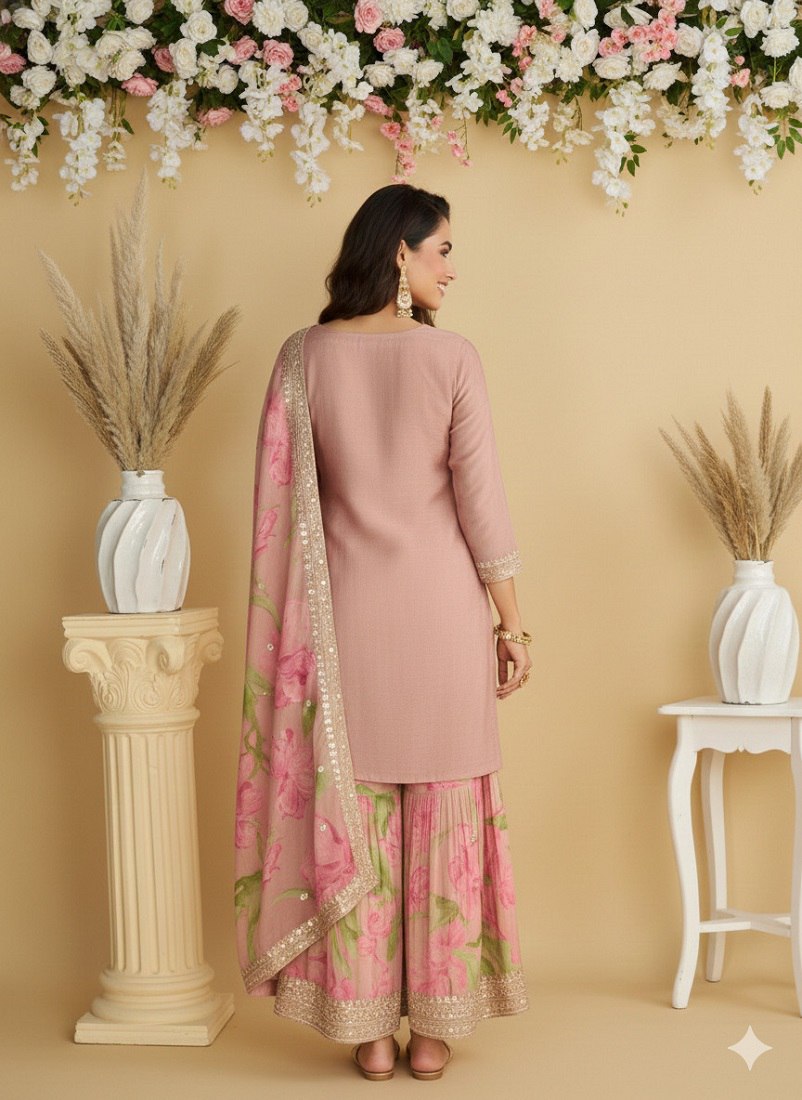 FC 10071 Pink Chinon Silk Salwar Suit with Embroidery Work & Sequins Work. Get it for ₹3049. Delivery 4-6 Working Days. Shop now. | Jump Suits, Salwar suit, Casual Suits, Creative suits, Designer Suits, Palazzo Suits, Party Wear Suits, Patiala Suits, Straight Suits