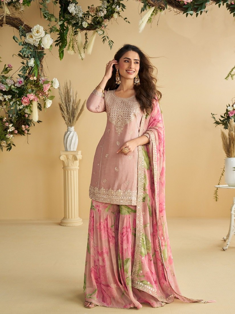 FC 10071 Pink Chinon Silk Salwar Suit with Embroidery Work & Sequins Work. Get it for ₹3049. Delivery 4-6 Working Days. Shop now. | Jump Suits, Salwar suit, Casual Suits, Creative suits, Designer Suits, Palazzo Suits, Party Wear Suits, Patiala Suits, Straight Suits