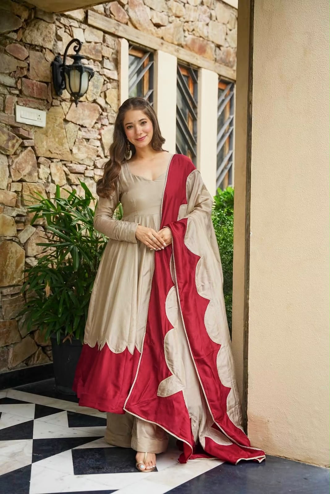 AD 249 Off White Roman Silk Gown with Mirror Work & Embroidery Work. Special Price ₹2999. Delivery 4-6 Working Days. Shop now. | Gowns, Bollywood Gowns, Creative Gowns, Designer Gowns, Embroidered Gowns, Party Wear Gowns