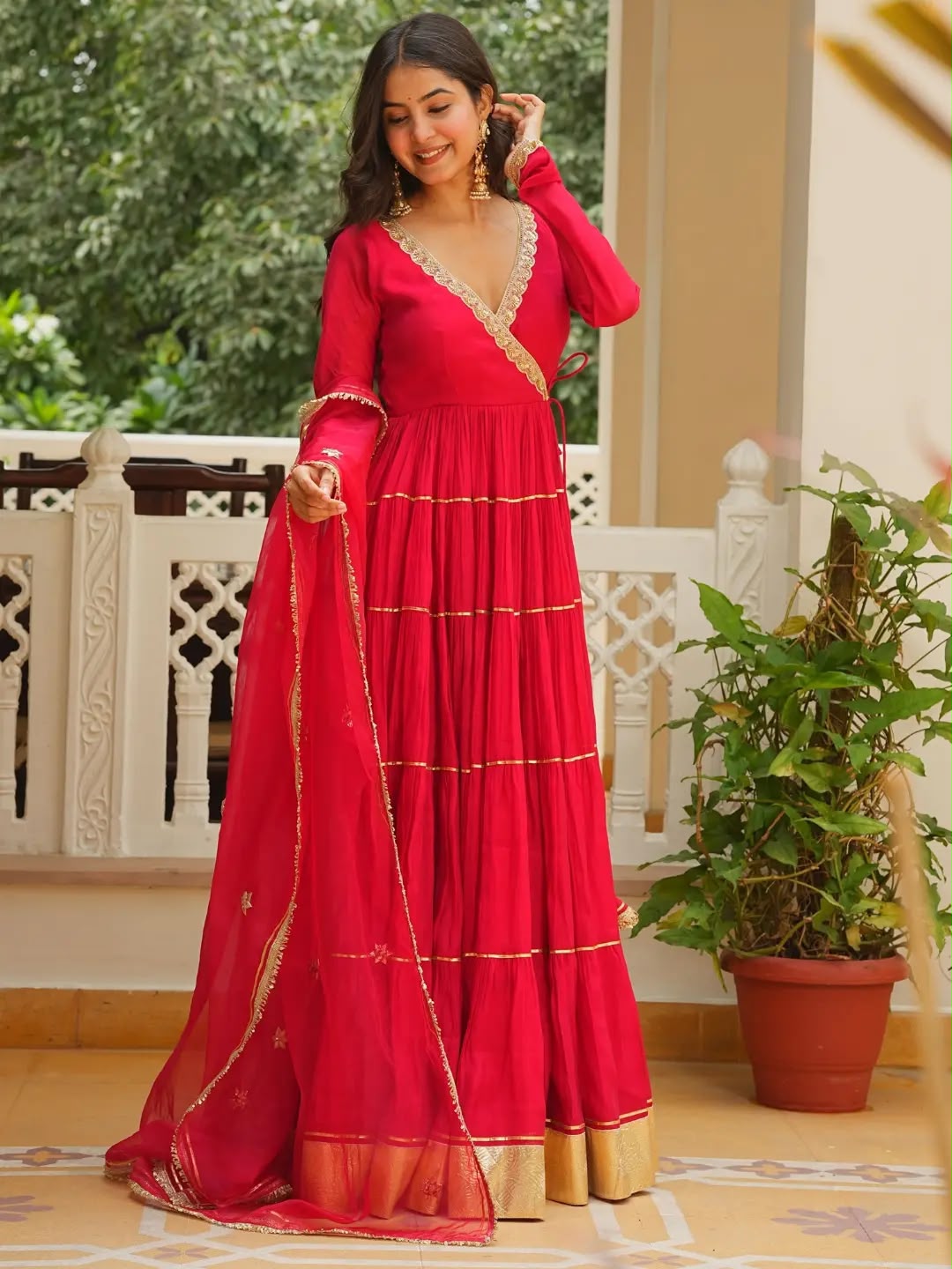 LG 2154 Red Georgette Digital Print Work Gown for Wedding, Party, Cultural Events, Traditional Day, Pooja . Grab it for ₹2399. Delivery 4-6 Working Day | Gowns, Bollywood Gowns, Creative Gowns, Designer Gowns, Embroidered Gowns, Party Wear Gowns