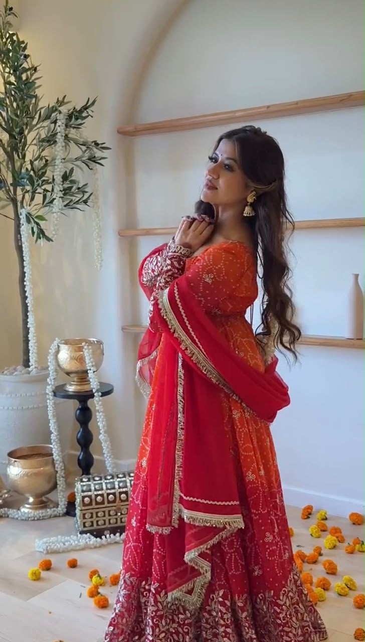 SRK 5375 Red Faux Georgette Salwar Suit with Mirror Work & Embroidery Work. Get it for ₹2449. Delivery 4-6 Working Days. Shop now. | Jump Suits, Salwar suit, Casual Suits, Creative suits, Designer Suits, Palazzo Suits, Party Wear Suits, Patiala Suits, Straight Suits
