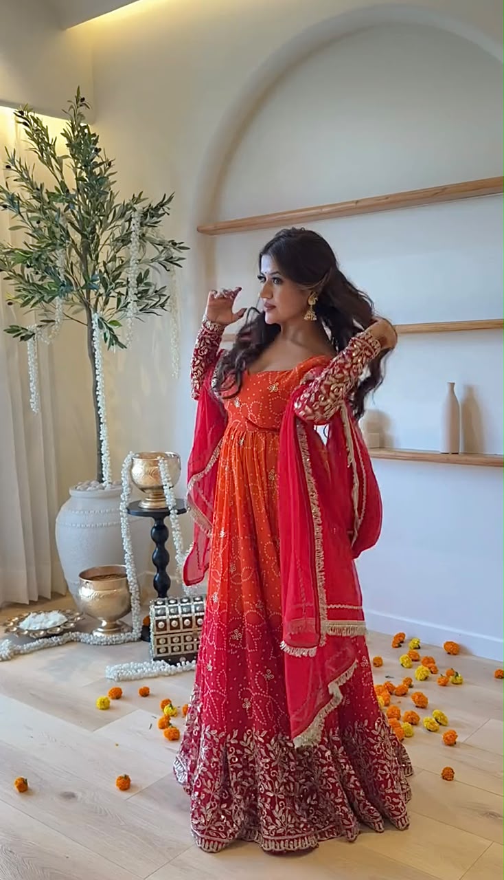 SRK 5375 Red Faux Georgette Salwar Suit with Mirror Work & Embroidery Work. Get it for ₹2449. Delivery 4-6 Working Days. Shop now. | Jump Suits, Salwar suit, Casual Suits, Creative suits, Designer Suits, Palazzo Suits, Party Wear Suits, Patiala Suits, Straight Suits