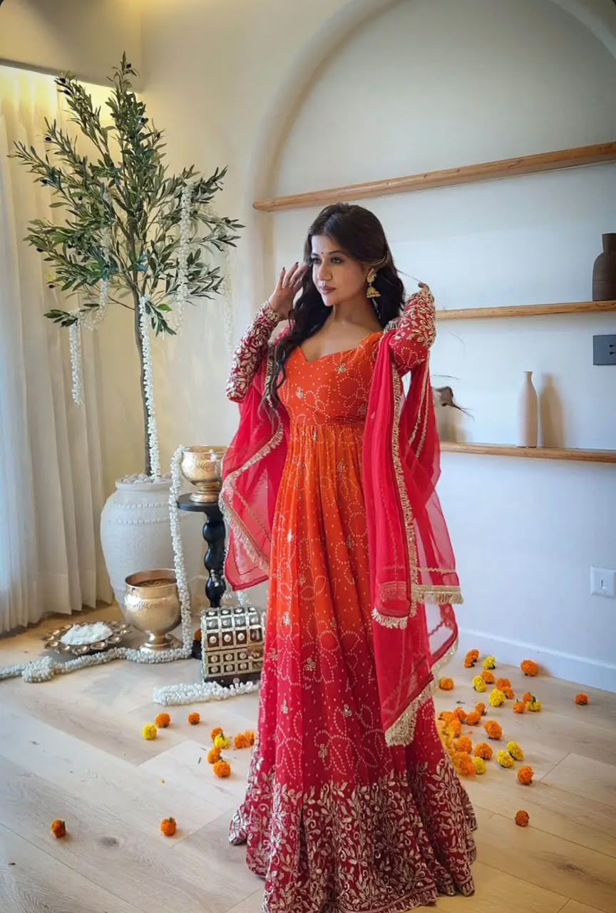 SRK 5375 Red Faux Georgette Salwar Suit with Mirror Work & Embroidery Work. Get it for ₹2449. Delivery 4-6 Working Days. Shop now. | Jump Suits, Salwar suit, Casual Suits, Creative suits, Designer Suits, Palazzo Suits, Party Wear Suits, Patiala Suits, Straight Suits