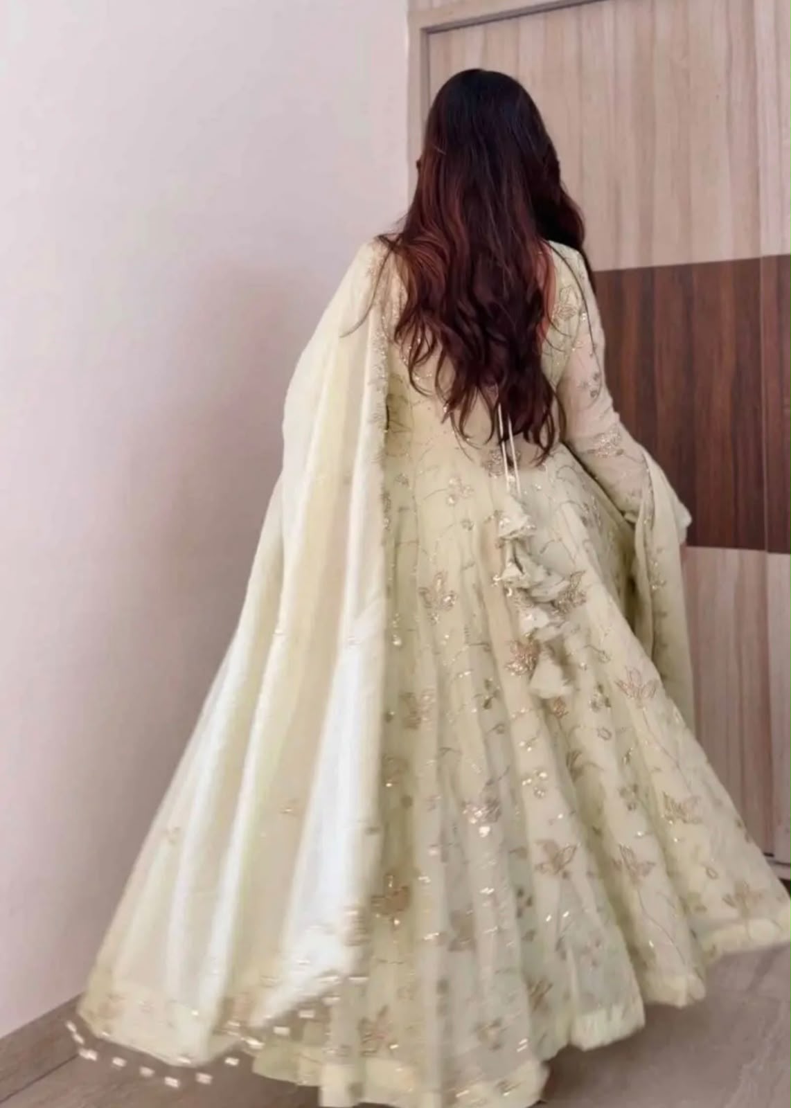 SRK 5374 Off White Fendy Silk Gown with Embroidery Work & Sequins Work. Special Price ₹2399. Delivery 4-6 Working Days. Shop now. | Gowns, Bollywood Gowns, Creative Gowns, Designer Gowns, Embroidered Gowns, Party Wear Gowns