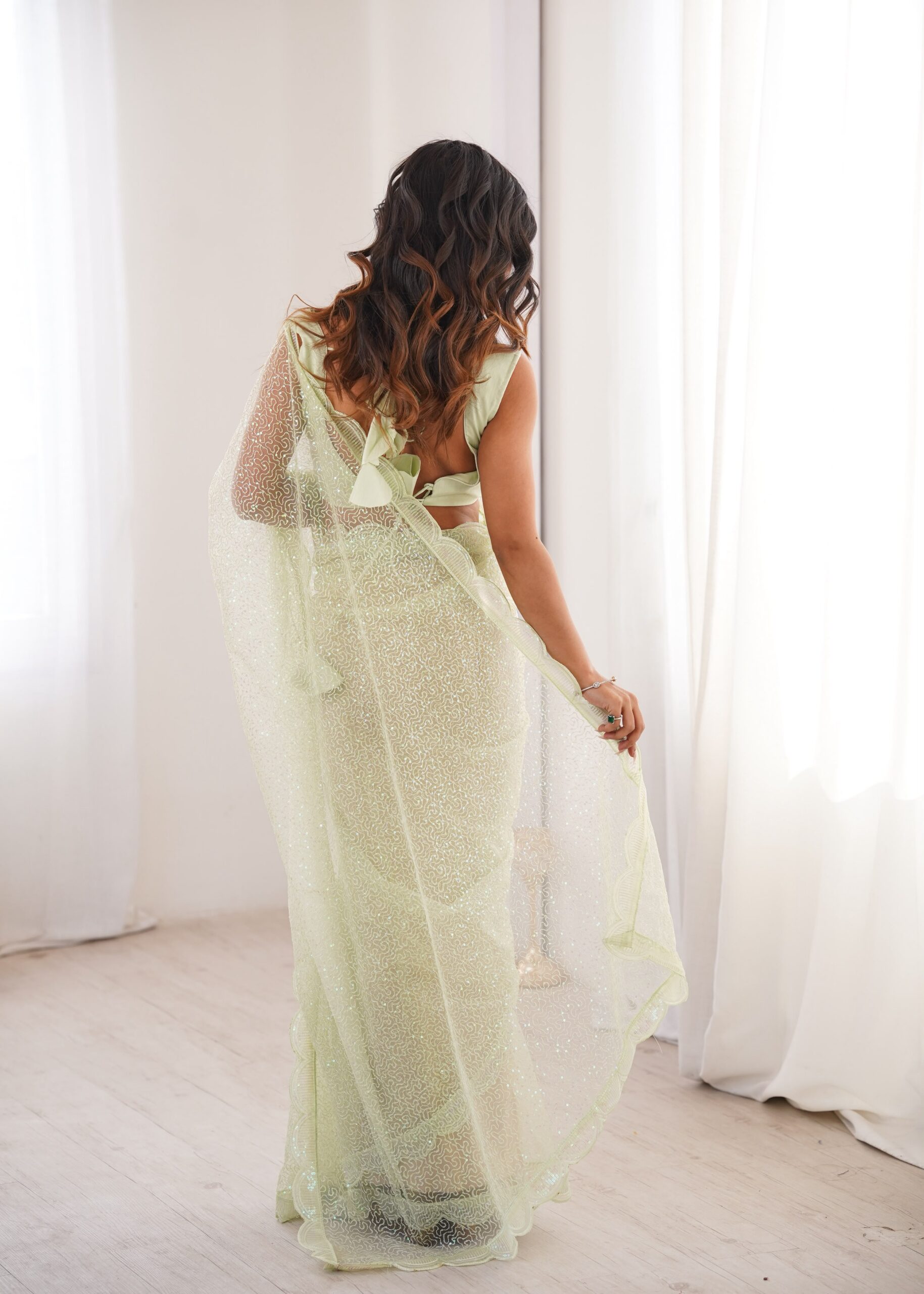 SP 90 Pista Soft Net Saree with Sequins Work & Embroidery Work. Available at ₹2299 only. Delivery 4-6 Working Days. Shop now. | Sarees, Bollywood Sarees, Creative Sarees, Designer Sarees, Embroidered Sarees, Ethnic Saree, Modern Digital sarees, Party Wear Sarees