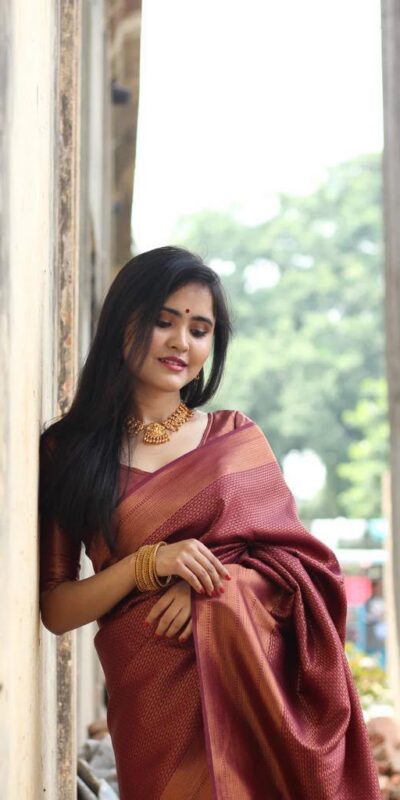 KPR 172 Maroon Soft Lichi Silk Cloth. With Lace Work & Lace Border Saree . Grab it for ₹1549. Delivery 4-6 Working Days. Shop now. | Sarees, Bollywood Sarees, Creative Sarees, Designer Sarees, Embroidered Sarees, Ethnic Saree, Modern Digital sarees, Party Wear Sarees