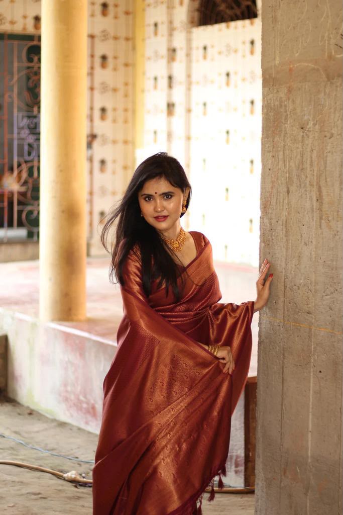 KPR 172 Maroon Soft Lichi Silk Cloth. With Lace Work & Lace Border Saree . Grab it for ₹1549. Delivery 4-6 Working Days. Shop now. | Sarees, Bollywood Sarees, Creative Sarees, Designer Sarees, Embroidered Sarees, Ethnic Saree, Modern Digital sarees, Party Wear Sarees