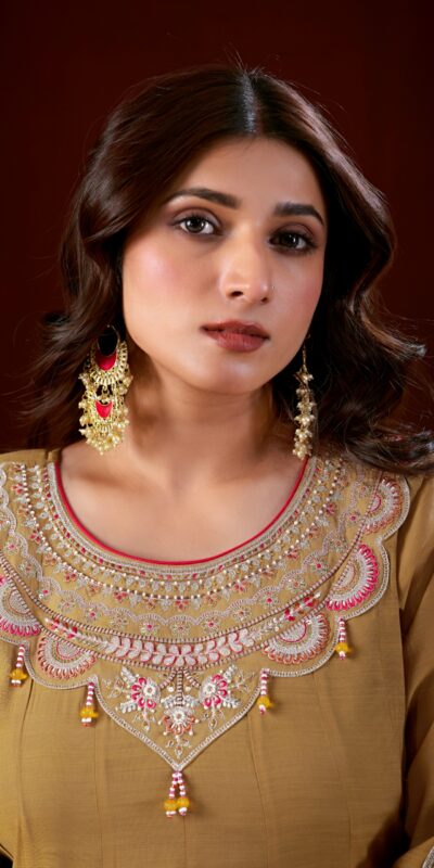 DIVA 196 Chiku Super Embroidery Work & Thread Embroidery Salwar Suit in Mul Slub. Delivery 4-6 Working Days. Online Shop now. | Jump Suits, Salwar suit, Casual Suits, Creative suits, Designer Suits, Palazzo Suits, Party Wear Suits, Patiala Suits, Straight Suits