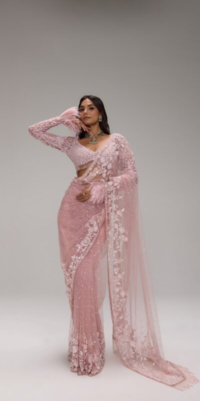 DF 3473 Light Pink Color Butterfly Net Sequence Embroiderer Work Saree Casual, Wedding, Festive, Events . Expected Delivery 4-6 Working Days @1999/- only | Sarees, Bollywood Sarees, Creative Sarees, Designer Sarees, Embroidered Sarees, Ethnic Saree, Modern Digital sarees, Party Wear Sarees