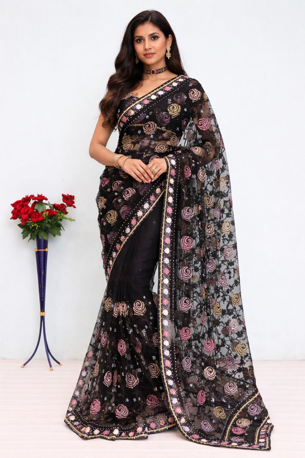 BT GULABO Black Color Butterfly Net 5mm Sequence Embroiderer Work Saree Casual, Wedding, Festive, Events . Expected Delivery 4-6 Working Days @2299/- only | Sarees, Bollywood Sarees, Creative Sarees, Designer Sarees, Embroidered Sarees, Ethnic Saree, Modern Digital sarees, Party Wear Sarees