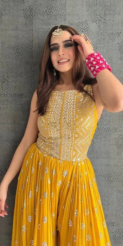 elegant-yellow-color-party-wear-sequin-work-jump-suit