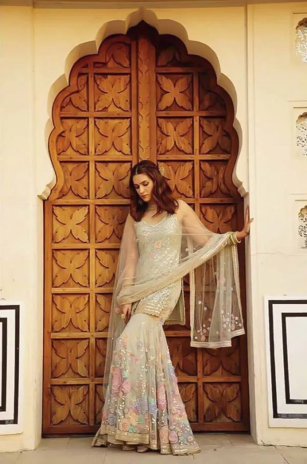 grand-look-with-kriti-sanon-off-white-color-party-wear-sharara-suit