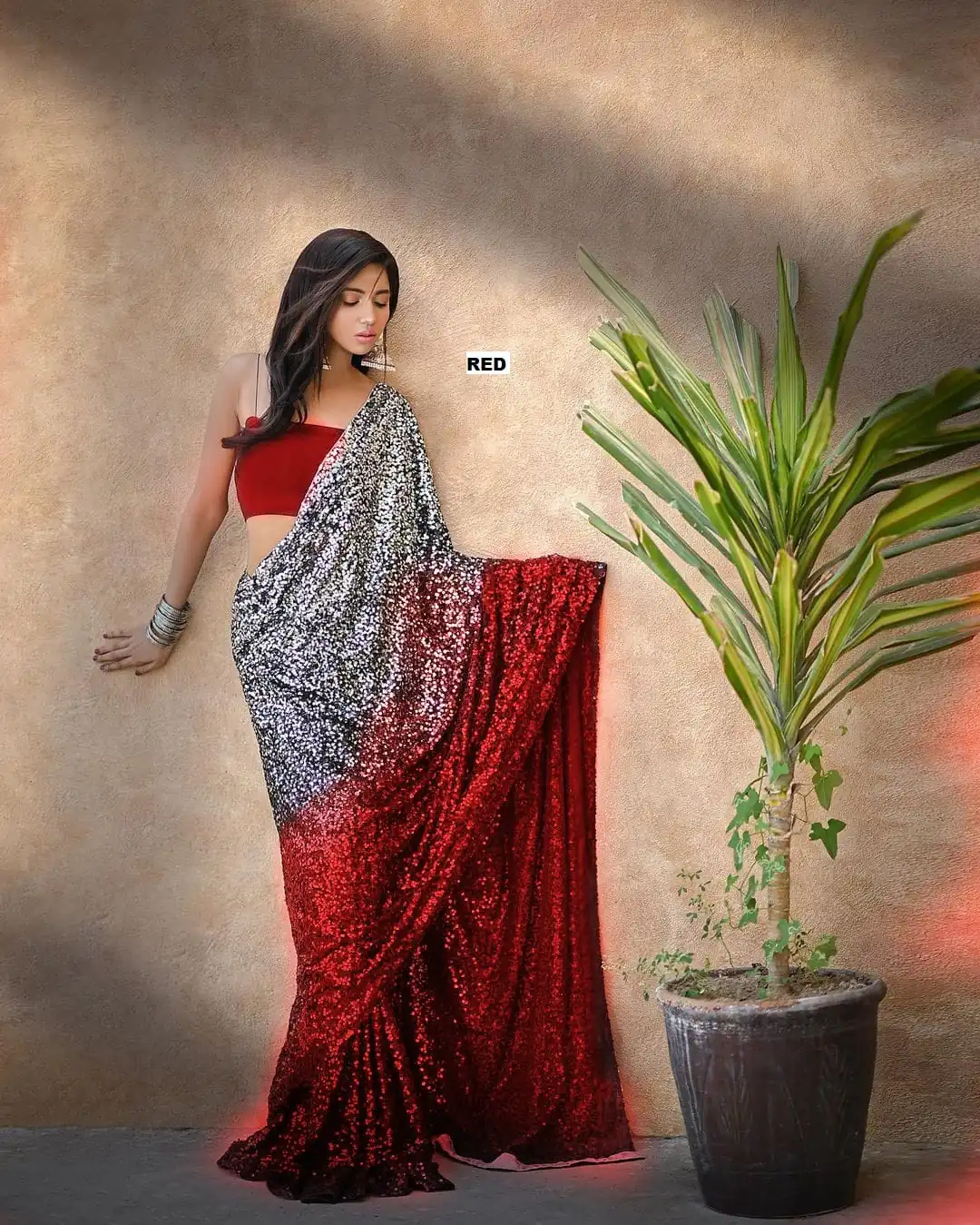 DF 3367 Red Color Heavy 60 Gram Georgette Sequins Work Saree Casual, Party Wear, Wedding, Events Etc Delivery Expected.4-6 Working Days 1750/- | Sarees, Bollywood Sarees, Creative Sarees, Designer Sarees, Embroidered Sarees, Ethnic Saree, Modern Digital sarees, Party Wear Sarees