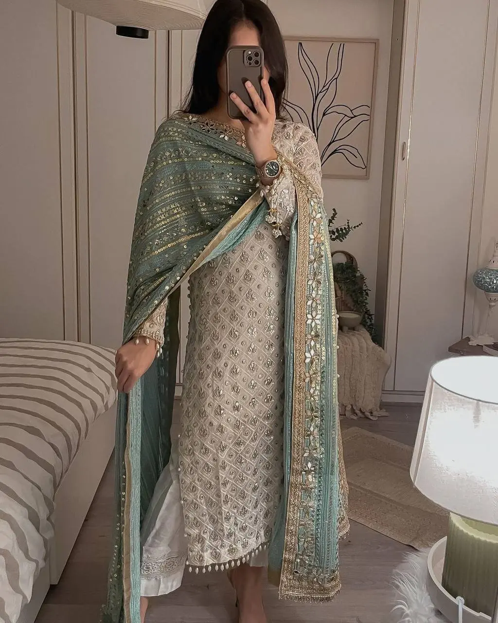 LG 1816 White Color Sequence Work Salwar Suit With Green Dupatta Casual, Wedding, Festive, Events Etc. Expected Delivery 4-6 Working Days @2349/- | Salwar suit, Casual Suits, Creative suits, Designer Suits, Party Wear Suits, Patiala Suits, Straight Suits