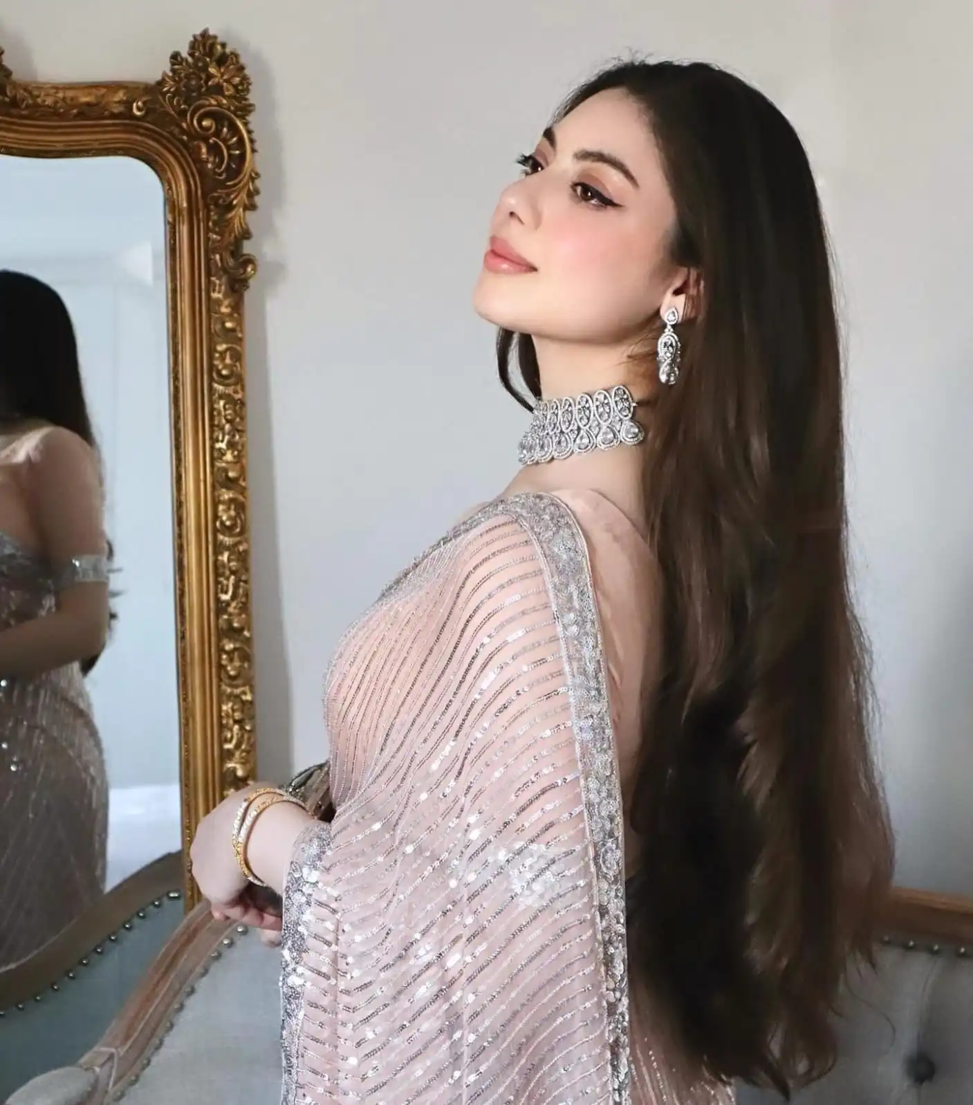 JR 590 Peach Color Georgette Embroidery Sequence work Sequence lace Casual, Wedding, Festive, Events . Expected Delivery 4-6 Working Days @1699/- | Sarees, Bollywood Sarees, Creative Sarees, Designer Sarees, Embroidered Sarees, Ethnic Saree, Modern Digital sarees, Party Wear Sarees