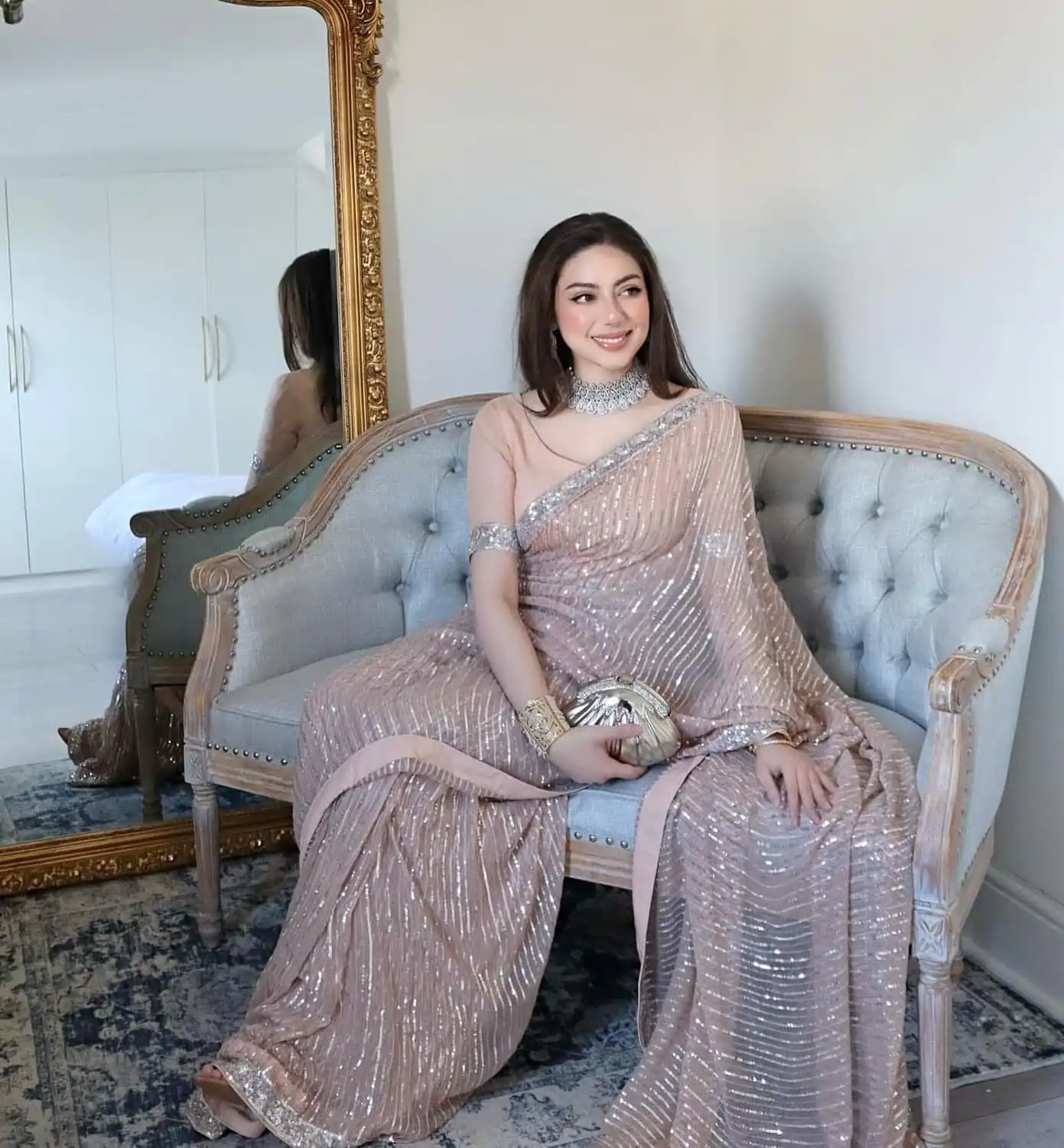 JR 590 Peach Color Georgette Embroidery Sequence work Sequence lace Casual, Wedding, Festive, Events . Expected Delivery 4-6 Working Days @1699/- | Sarees, Bollywood Sarees, Creative Sarees, Designer Sarees, Embroidered Sarees, Ethnic Saree, Modern Digital sarees, Party Wear Sarees